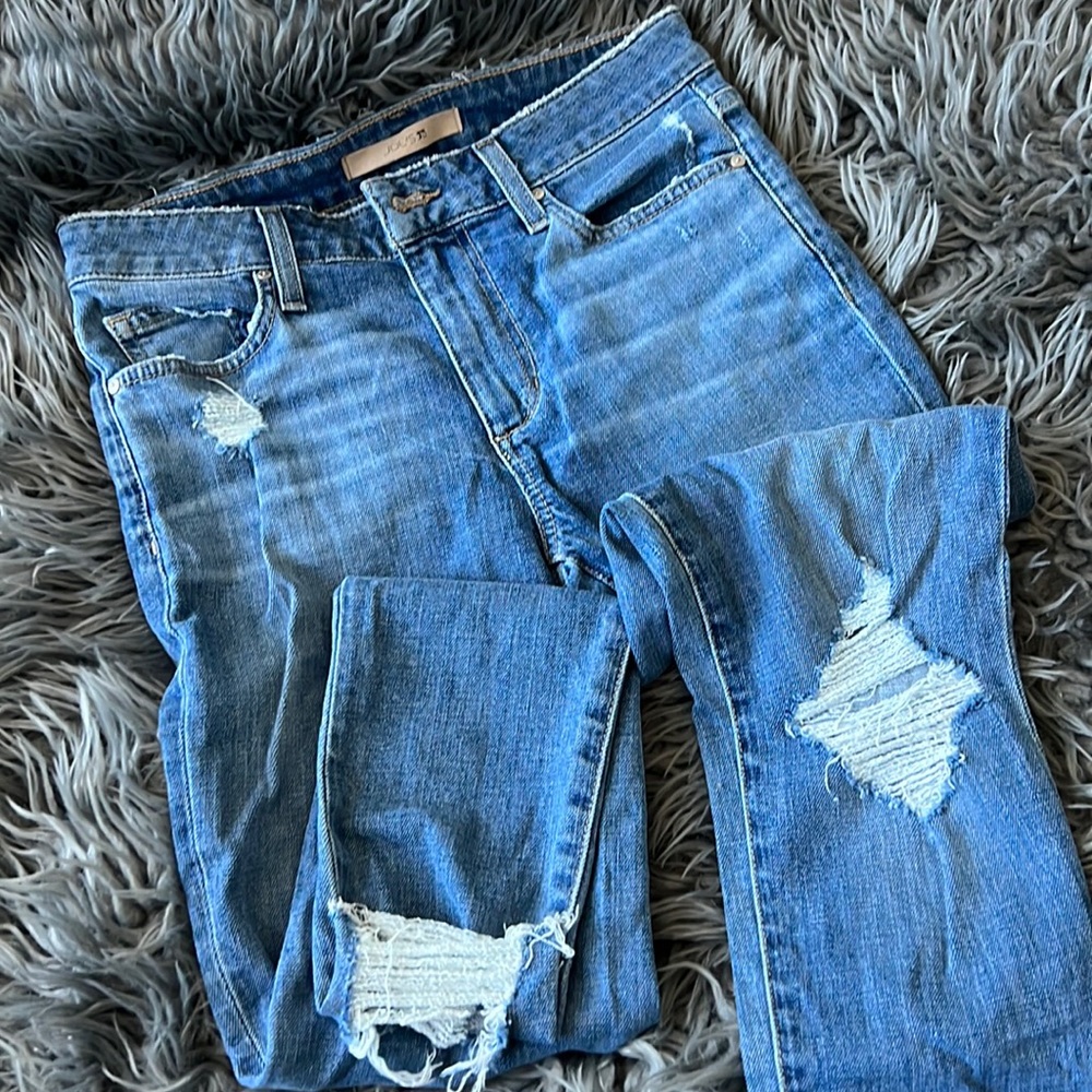 Joe’s distressed jeans